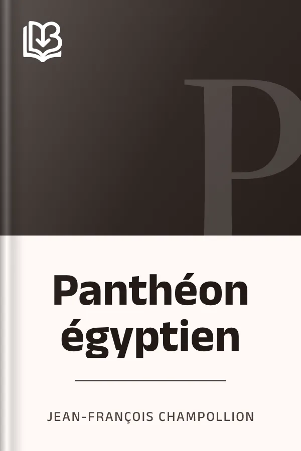 Panthéon égyptien de Jean-François Champollion, couverture du livre
