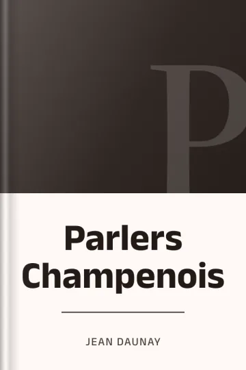 Parlers Champenois de Jean Daunay, couverture du livre