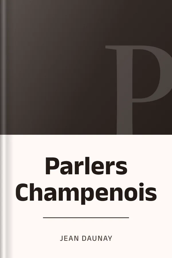 Parlers Champenois de Jean Daunay, couverture du livre