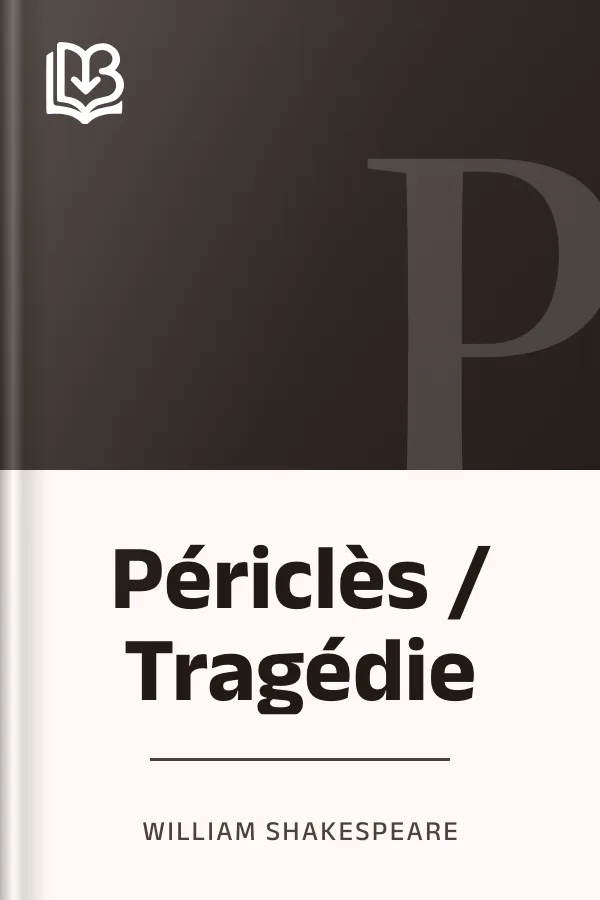 Périclès / Tragédie de William Shakespeare, couverture du livre