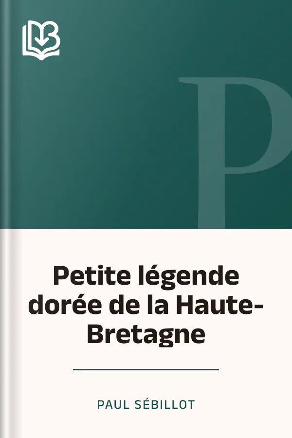 Petite légende dorée de la Haute-Bretagne de Paul Sébillot, couverture du livre