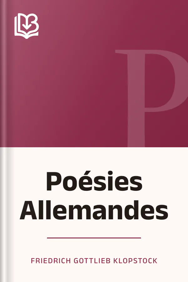 Poésies Allemandes de Friedrich Gottlieb Klopstock, couverture du livre
