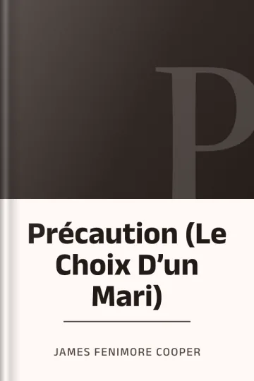 Précaution (Le Choix D’un Mari) de James Fenimore Cooper, couverture du livre