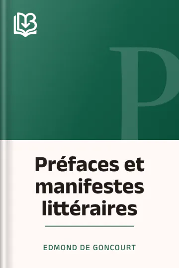 Préfaces et manifestes littéraires d’Edmond de Goncourt, couverture du livre