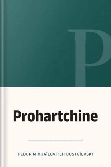 Prohartchine de Fédor Mikhaïlovitch Dostoïevski, couverture du livre