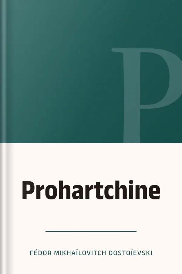 Prohartchine de Fédor Mikhaïlovitch Dostoïevski, couverture du livre