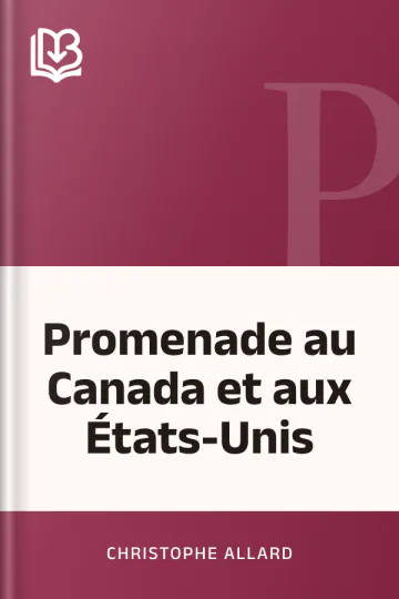 Promenade au Canada et aux États-Unis de Christophe Allard, couverture du livre