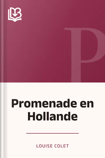 Promenade en Hollande de Louise Colet, couverture du livre