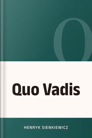 Quo Vadis d’Henryk Sienkiewicz, couverture du livre