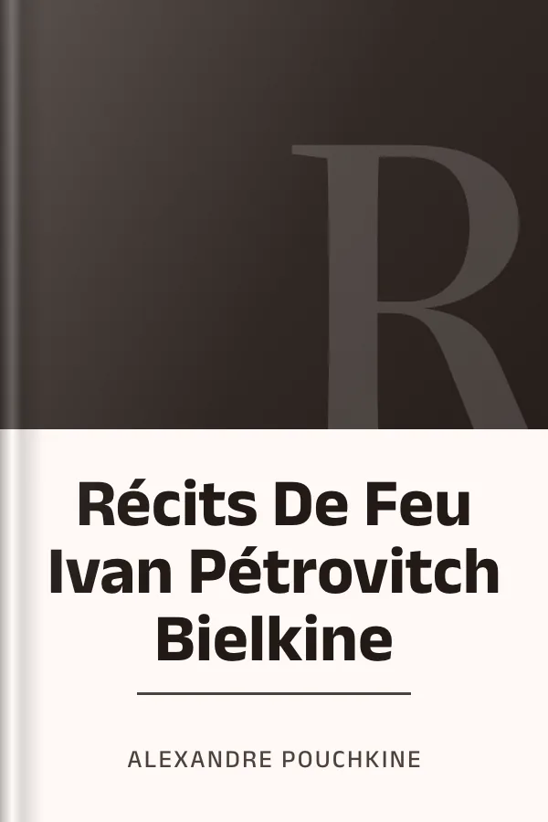 Récits De Feu Ivan Pétrovitch Bielkine d’Alexandre Pouchkine, couverture du livre