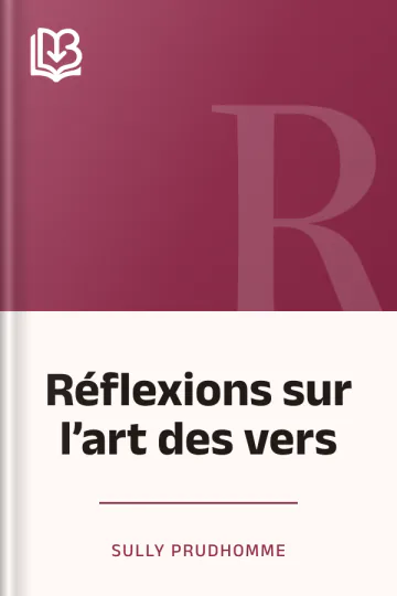 Réflexions sur l’art des vers de Sully Prudhomme, couverture du livre