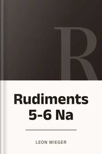 Rudiments 5-6 Na de Leon Wieger, couverture du livre