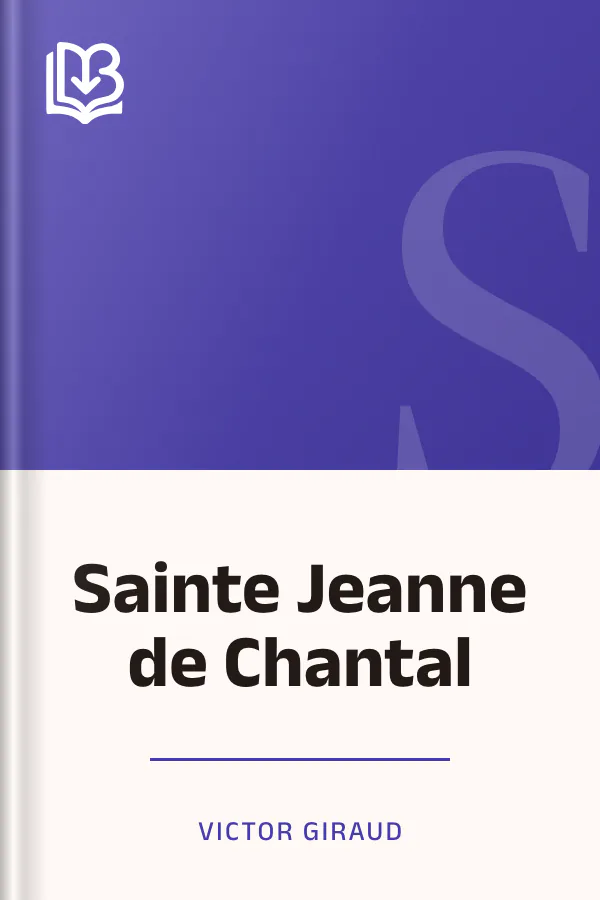 Sainte Jeanne de Chantal de Victor Giraud, couverture du livre