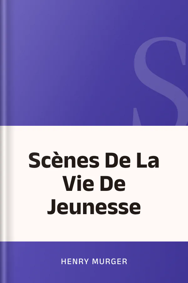 Scènes De La Vie De Jeunesse d’Henry Murger, couverture du livre