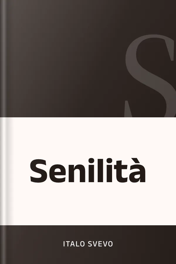Senilità d’Italo Svevo, couverture du livre