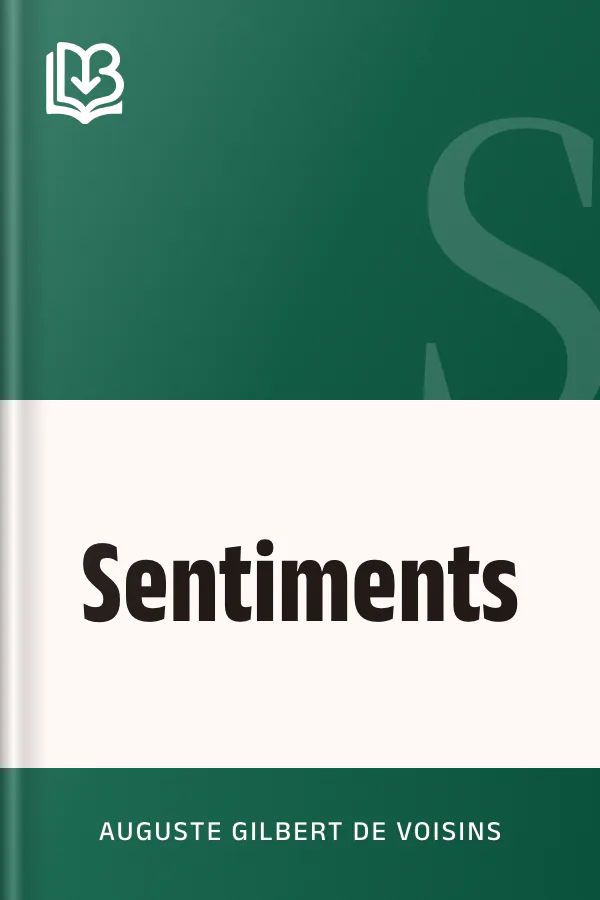 Sentiments d’Auguste Gilbert de Voisins, couverture du livre