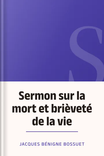 Sermon sur la mort et brièveté de la vie de Jacques Bénigne Bossuet, couverture du livre