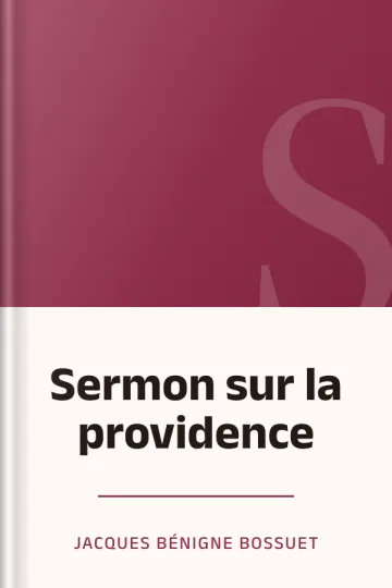 Sermon sur la providence de Jacques Bénigne Bossuet, couverture du livre