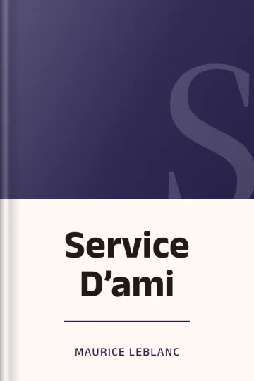 Service D’ami de Maurice Leblanc, couverture du livre