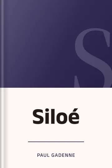 Siloé de Paul Gadenne, couverture du livre