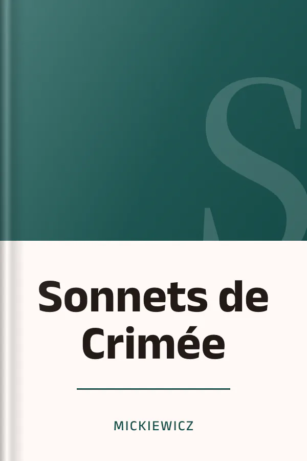 Sonnets de Crimée de Mickiewicz, couverture du livre
