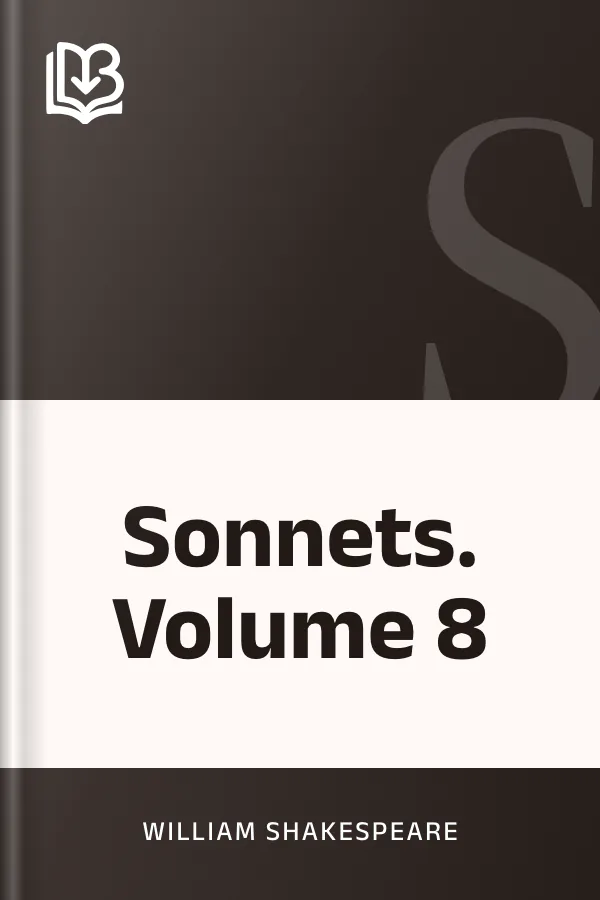 Sonnets. Volume 8 de William Shakespeare, couverture du livre