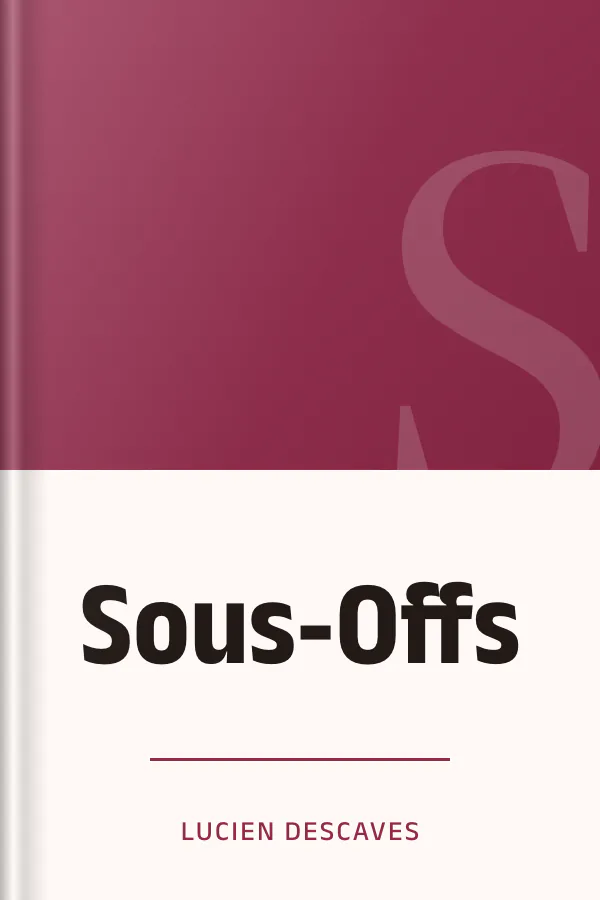 Sous-Offs de Lucien Descaves, couverture du livre