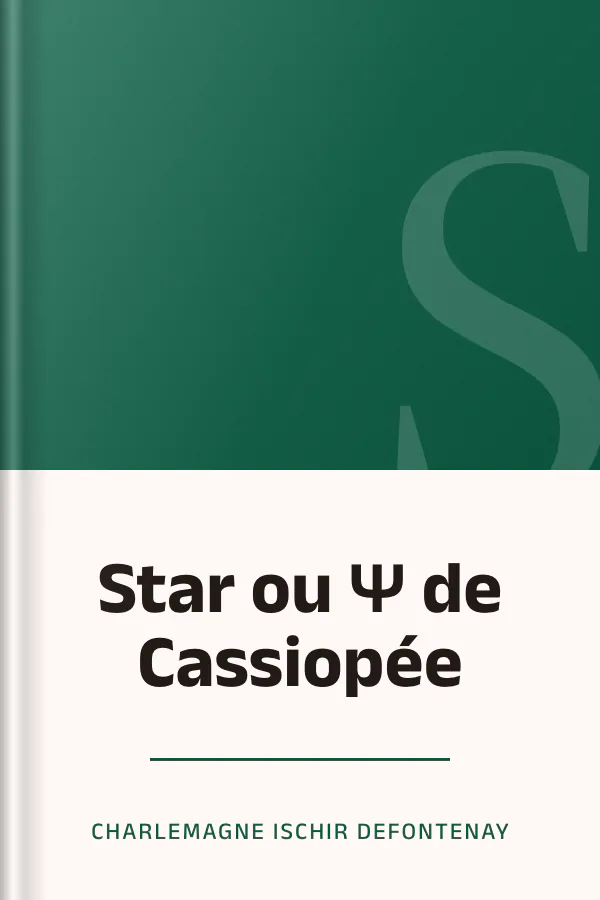Star ou Ψ de Cassiopée de Charlemagne Ischir Defontenay, couverture du livre