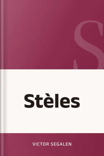 Stèles de Victor Segalen, couverture du livre
