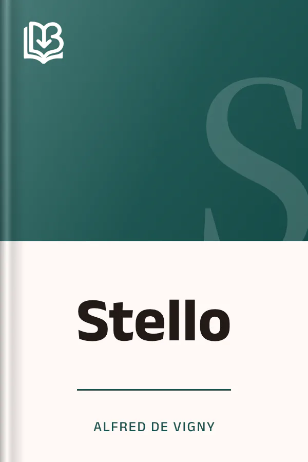 Stello d’Alfred de Vigny, couverture du livre