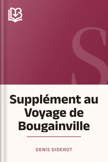 Supplément au Voyage de Bougainville de Denis Diderot, couverture du livre