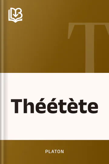 Théétète de Platon, couverture du livre