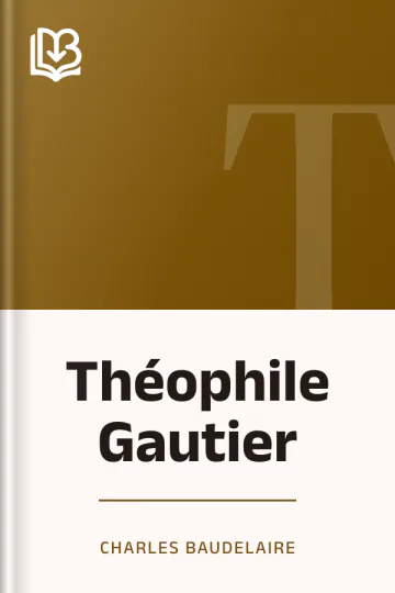 Théophile Gautier de Charles Baudelaire, couverture du livre