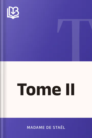 Tome II de Madame de Staël, couverture du livre