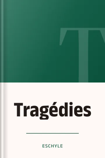 Tragédies d’Eschyle, couverture du livre