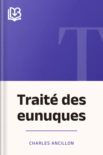 Traité des eunuques de Charles Ancillon, couverture du livre
