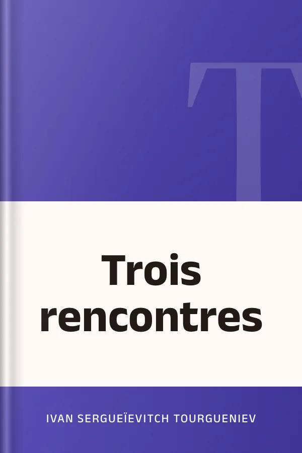 Trois rencontres d’Ivan Sergueïevitch Tourgueniev, couverture du livre