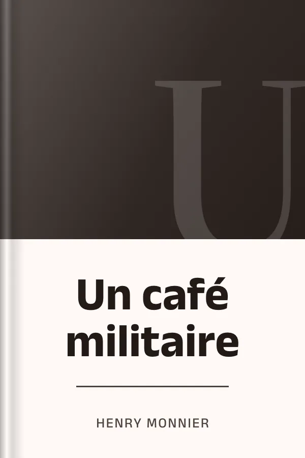 Un café militaire d’Henry Monnier, couverture du livre
