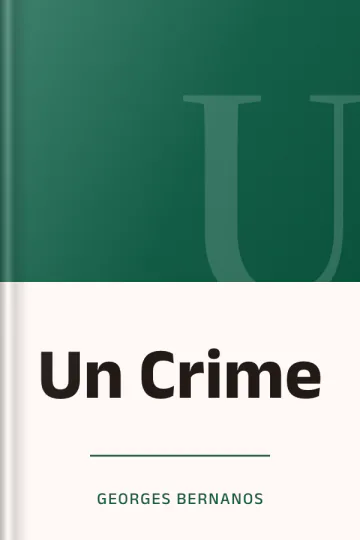 Un Crime de Georges Bernanos, couverture du livre