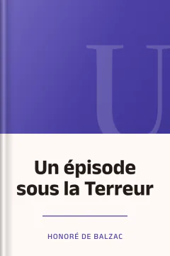 Un épisode sous la Terreur - Honoré de Balzac