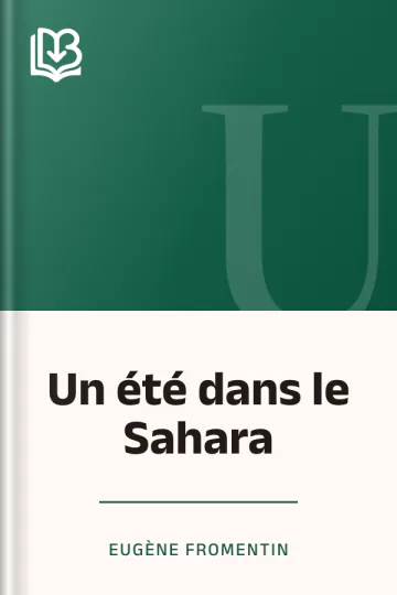 Un été dans le Sahara d’Eugène Fromentin, couverture du livre