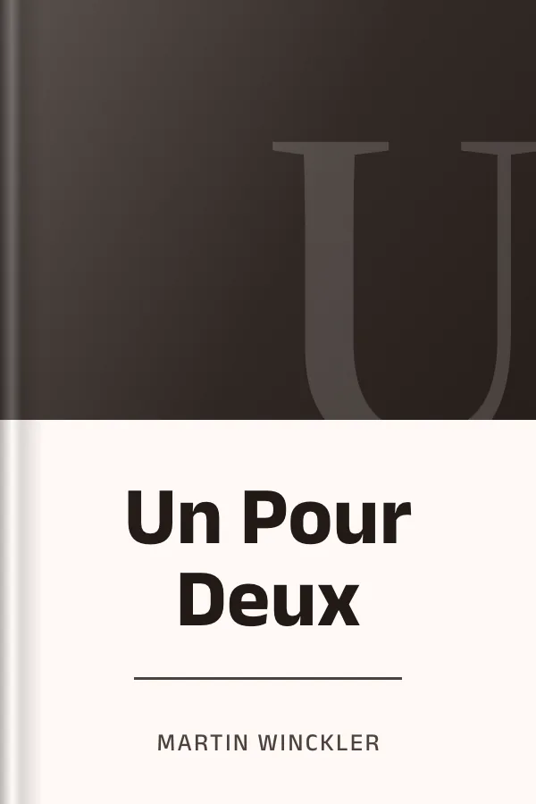 Un Pour Deux de Martin Winckler, couverture du livre