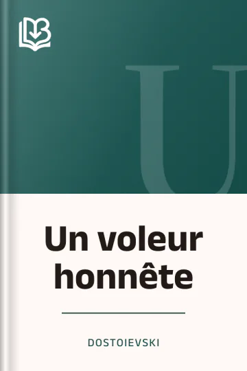 Un voleur honnête de Dostoievski, couverture du livre
