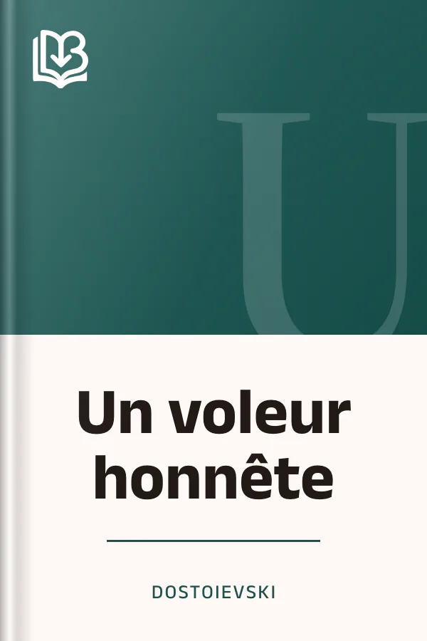 Un voleur honnête de Dostoievski, couverture du livre