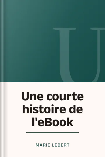 Une courte histoire de l'eBook de Marie Lebert, couverture du livre