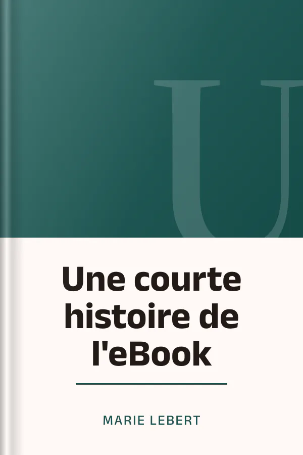 Une courte histoire de l'eBook de Marie Lebert, couverture du livre