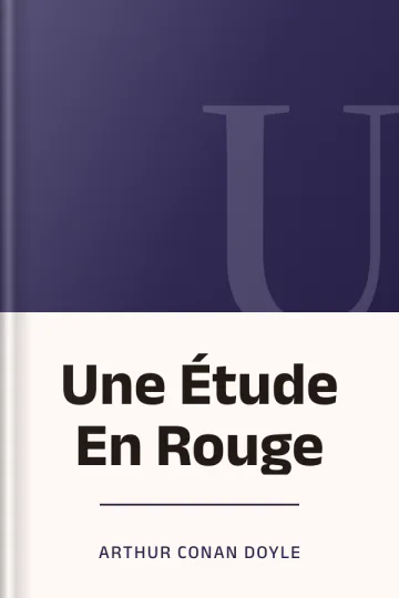 Une Étude En Rouge d’Arthur Conan Doyle, couverture du livre