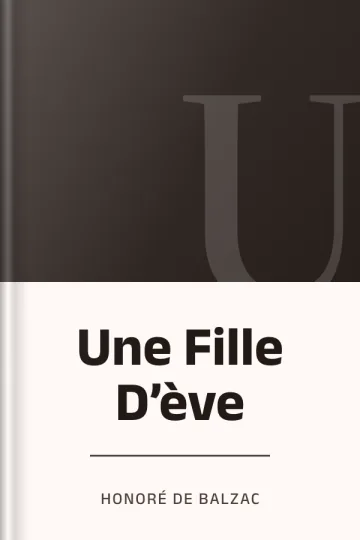 Une Fille D’ève d’Honoré de Balzac, couverture du livre