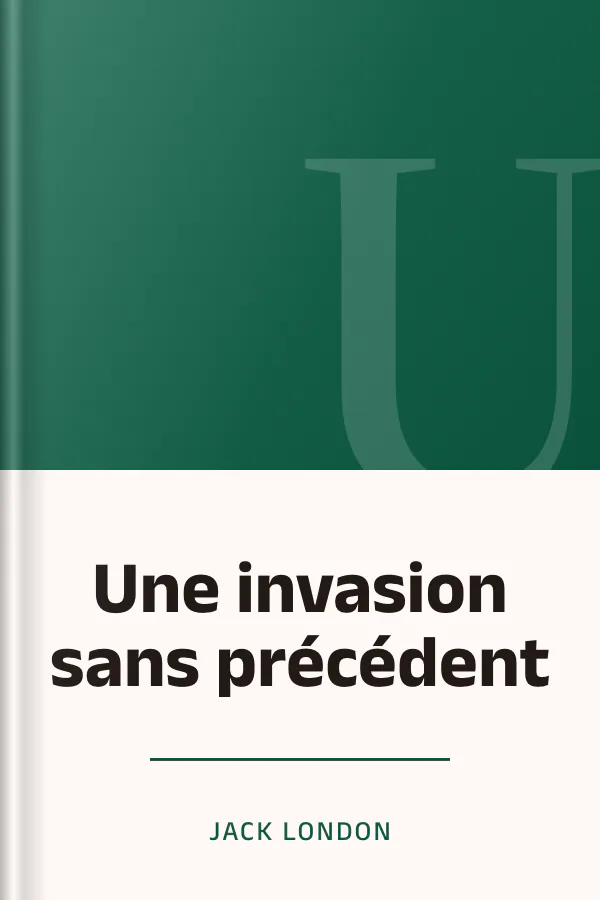 Une invasion sans précédent de Jack London, couverture du livre