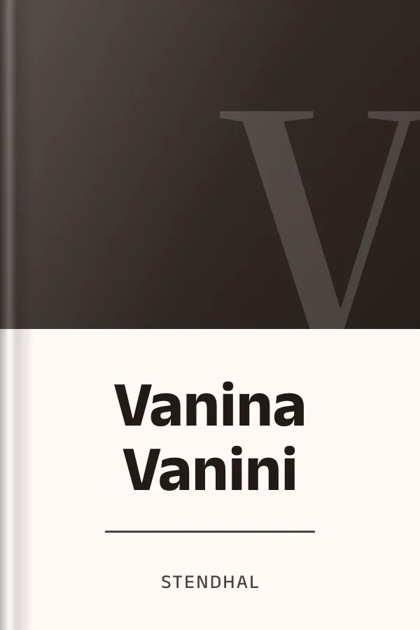 Vanina Vanini de Stendhal, couverture du livre